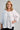 VBLT999 - HEPBURN 3/4 SLEEVE TOP - WHITE
