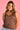 VGLT114 - BAMBOO REVERSIBLE NECKLINE SINGLET - CHOCOLATE