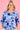 VLST922 (3811) -  VINO LINEN TOP - GEOMETRIC BLUE