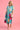VBLD589 - FREYA MIDI DRESS - MAGIC MONSTERA TEAL