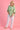 VBLT999 - HEPBURN 3/4 SLEEVE TOP - 70'S SWIRL GREEN