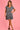 VGLD219 - CAP SLEEVE BUTTON DRESS - SAILOR STRIPE BLACK
