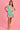 VGLD219 - CAP SLEEVE BUTTON DRESS - TROPICAL BAY
