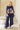 VLST722 (1003) - GABRIELLA BATWING SILK TOP - NAVY LILY