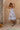 VGLD218 - 3/4 TIERED ROUCHED DRESS - TROPICAL FIESTA NAVY/WHITE