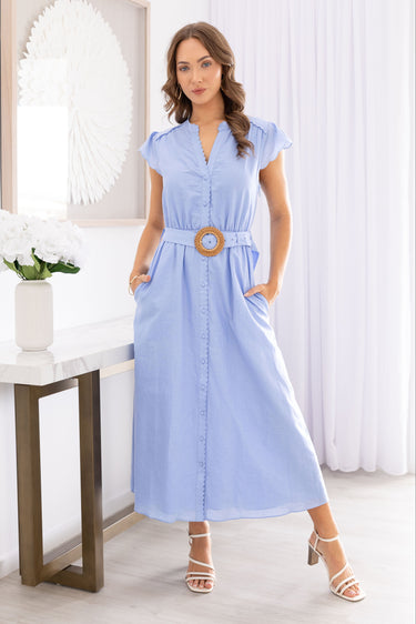 VJHD515 - CHELSEA DRESS - POWDER BLUE