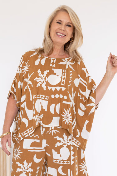VBLT011 - SYDNEY TOP - CASABLANCA TAN
