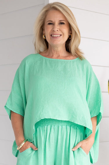 VLST020 (23C1098) - AMALFI TOP - MARINE GREEN