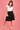 VGLK052 - TIERED KNEE LENGTH SKIRT - BLACK