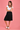 VGLK052 - TIERED KNEE LENGTH SKIRT - BLACK
