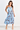 VGLD700 - ELLIE MIDI DRESS - COCOA HIBISCUS BLUE