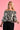 VBLT113 - ROUCHED BELL SLEEVE TOP - FERN BLACK