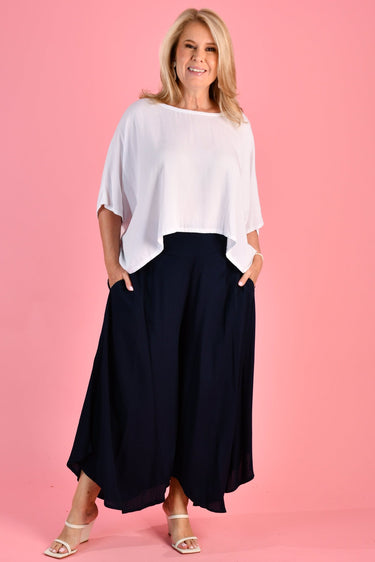 VBLP106 - SYDNEY WIDE LEG PANT - NAVY