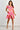 VGLD219 - CAP SLEEVE BUTTON DRESS - PALM REEF PINK
