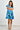VGLD219 - CAP SLEEVE BUTTON DRESS - PALM REEF BLUE