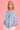 VBLT113 - ROUCHED BELL SLEEVE TOP - BLUE SQUIGGLE