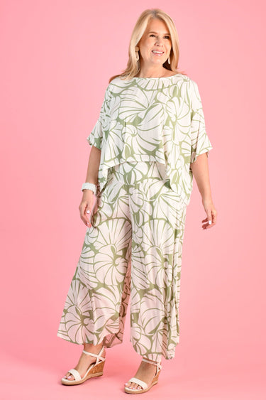 VBLP106 - SYDNEY WIDE LEG PANT - SEASHELL SAGE