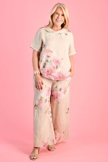 VLSP360 (8450) - COMO LINEN PANT - NATURAL