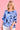 VLST922 (3811) -  VINO LINEN TOP - GEOMETRIC BLUE