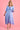 VLSD019 (4361) - TWIST FRONT DRESS  - BLUE