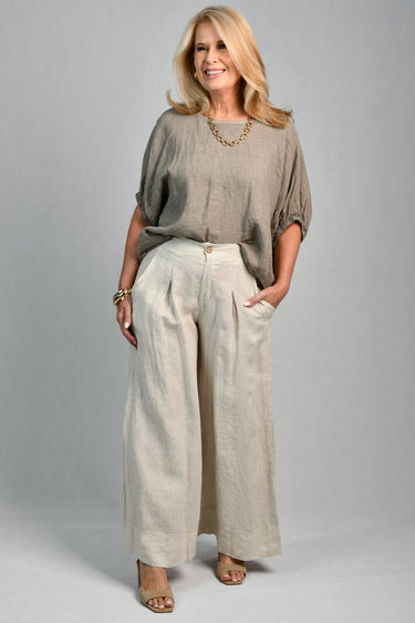 VLSP130 (12786) - CAMILLA LINEN PANT - NATURAL