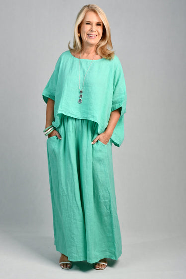 VLSP004 (24P154) - AMALFI PANT - MARINE GREEN
