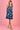 VGLD086 - MARGOT WIDE STRAP DRESS - TROPICAL FIESTA NAVY
