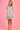 VGLD219 - CAP SLEEVE BUTTON DRESS - CORAL WHITE