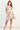 VGLD219 - CAP SLEEVE BUTTON DRESS - COCOA HIBISCUS CREAM