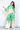 VLSP640 (6655) -  LISA SILK PANTS - GREEN FLORAL