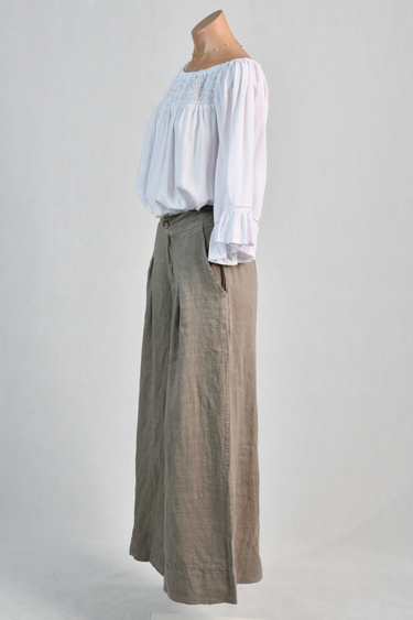 VLSP130 (12786) - CAMILLA LINEN PANT - FANGO
