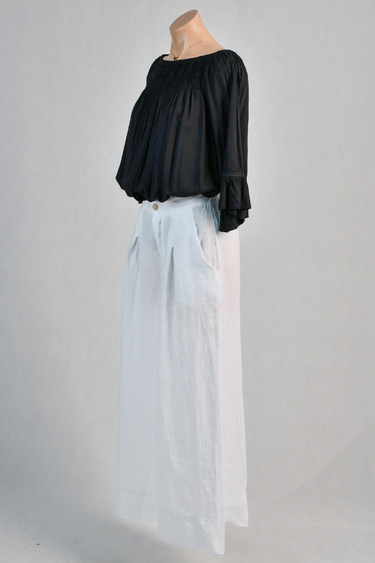 VLSP130 (12786) - CAMILLA LINEN PANT - WHITE