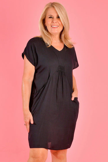 VBLD118 - LOVINA DRESS - BLACK