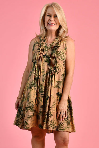 VBLD966 - LOMBOK DRESS - GOLDEN FERN