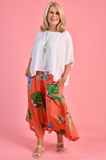 VBLP106 - SYDNEY WIDE LEG PANT - TROPICANA PEACH