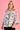 VBLT113 - ROUCHED BELL SLEEVE TOP - CORAL WHITE