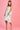 VGLD218 - 3/4 TIERED ROUCHED DRESS - TROPICAL FIESTA SAGE/WHITE