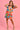 VGLD219 - CAP SLEEVE BUTTON DRESS - HAWAIIAN RAINBOW