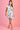 VGLD219 - CAP SLEEVE BUTTON DRESS - TROPICAL FIESTA NAVY/WHITE