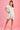 VGLD219 - CAP SLEEVE BUTTON DRESS - TROPICAL FIESTA SAGE/WHITE