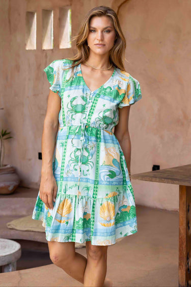VGLD323 - TWIGGY DRESS - MERMAID BAY GREEN