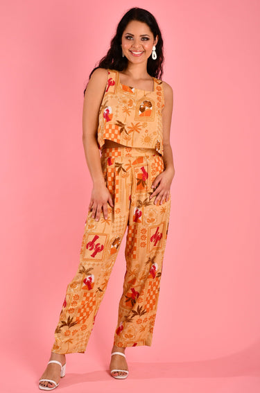 VGLP007 - FLAT BAND YACHT PANTS - LAGUNA BEACH SAND