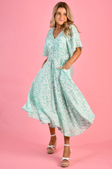 VJHD222 - PARIS DRESS - ALOHA MINT
