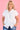 VLST640 (23C100) -  TERESA LINEN BUTTON TEE - WHITE